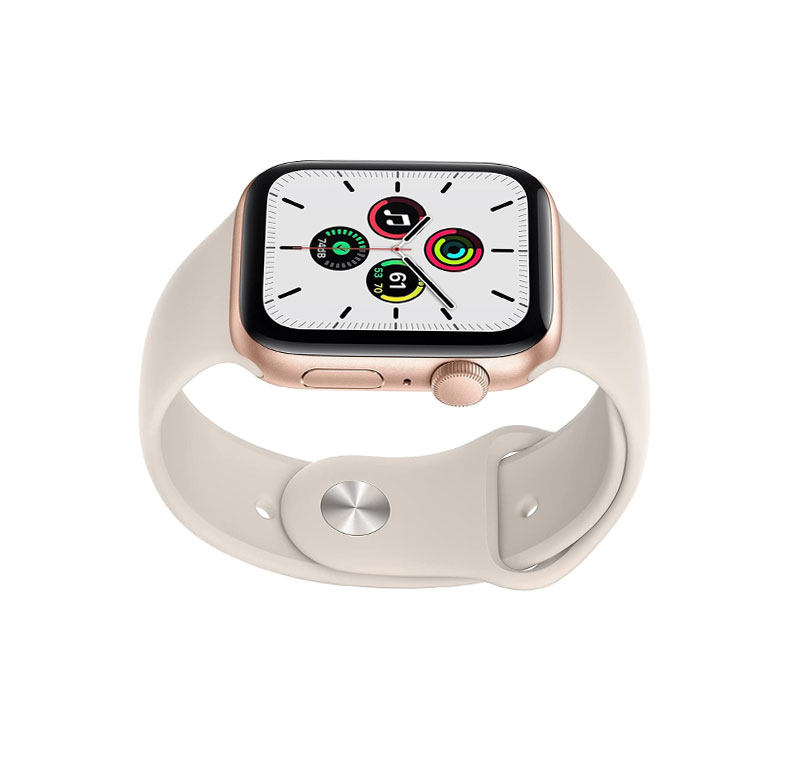 Apple ساعت هوشمند اپل Watch SE Sport GPS 44mm با بدنه  لومینیومی طلایی و بند سیلیکونی بژ